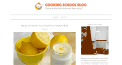Desktop Screenshot of cookingschoolblog.com